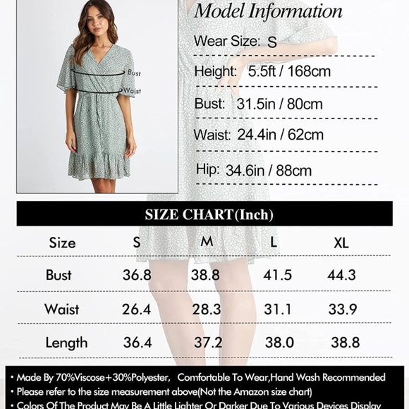 KIRUNDO Women’s Summer Dress Short Sleeve Ruffle Leopard Print Sexy V Neck Dress - Picture 2 of 5